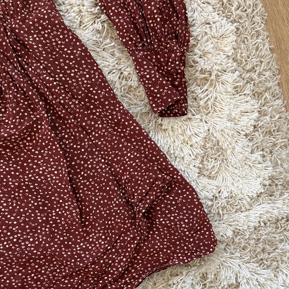 The Kooples Maroon Moon Long Sleeve Dress - Picture 6 of 8